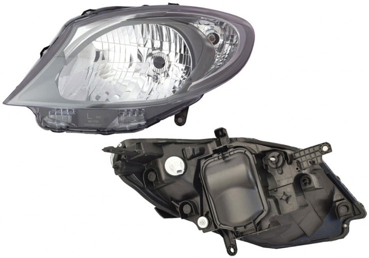 Phare électrique gauche, H4