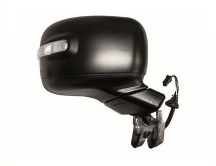 Rétroviseur électrique droit, noir, chauffant, convexe, avec feu clignotant, sonde (8 broches)