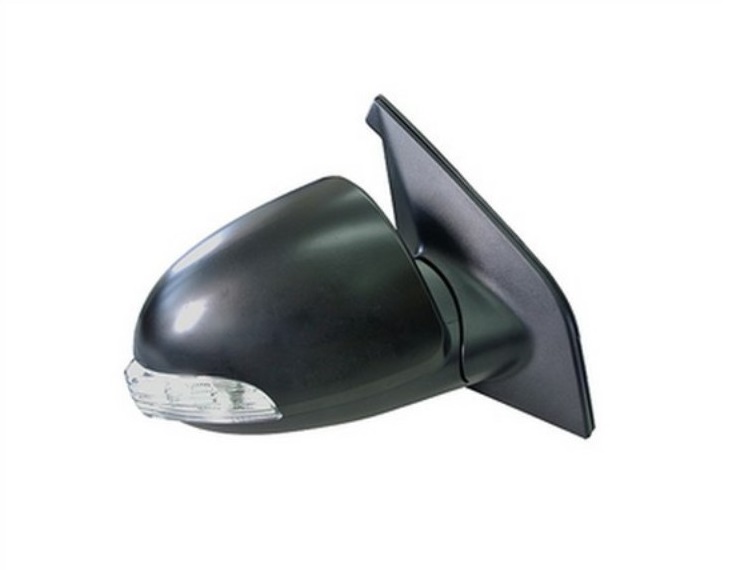 Rétroviseur électrique droit, noir, avec feu clignotant, convexe