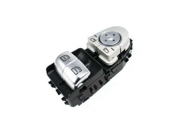 Panneau 2 interrupteurs lève-vitre avant gauche, blanc (3 broches)