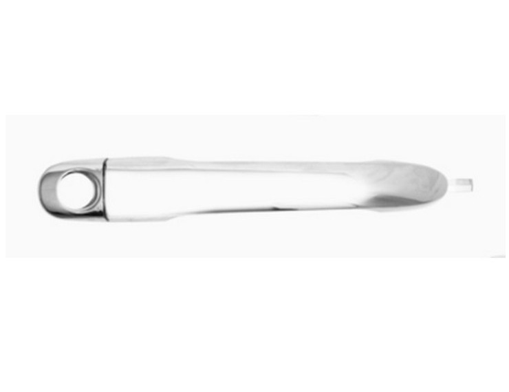 Poignée extérieure avant gauche, chromée, trou serrure