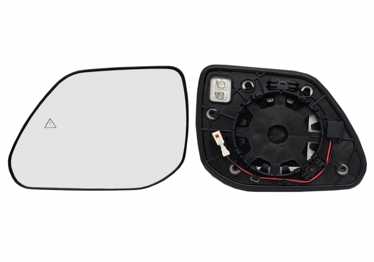 Glace + support rétroviseur gauche convexe, chauffant, side