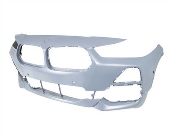 Pare-chocs avant, apprêté, avec cache crochet, trous capteur, park assist
