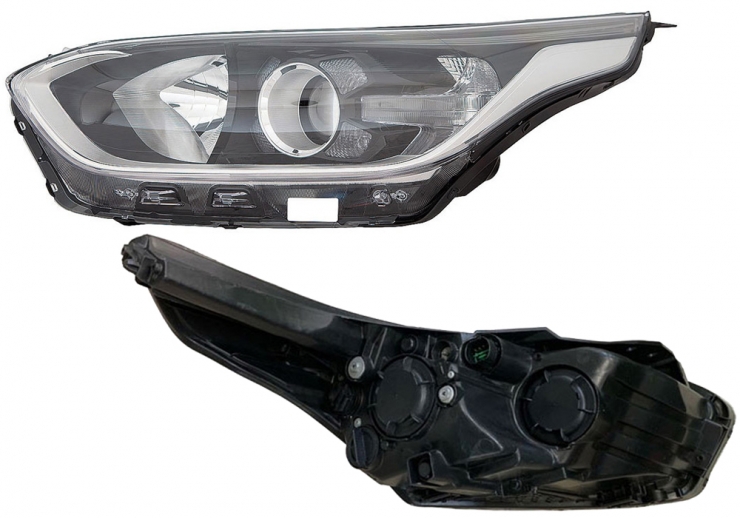 Phare électrique gauche, LED, H7+H7 (Moteur)