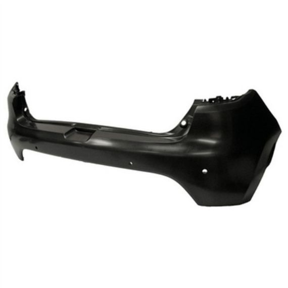 Pare-chocs arrière noir, trous capteurs