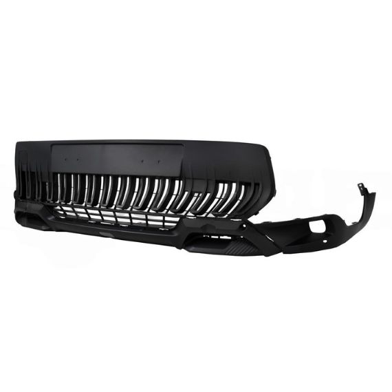Pare-chocs avant inférieur, noir, trou feu antibrouillard