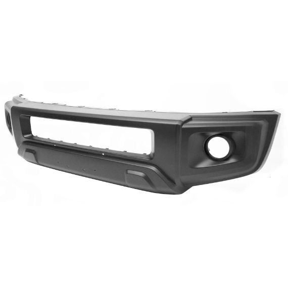 Pare-chocs avant, noir, trous antibrouillard