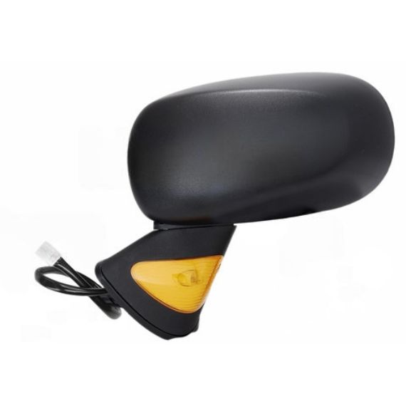 Rétroviseur électrique gauche, asphérique, chauffant, avec feu clignotant (orange) (7 broches)