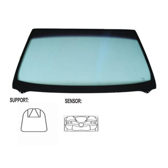 Pare-brise teinté vert dégradé bleu + capteur
