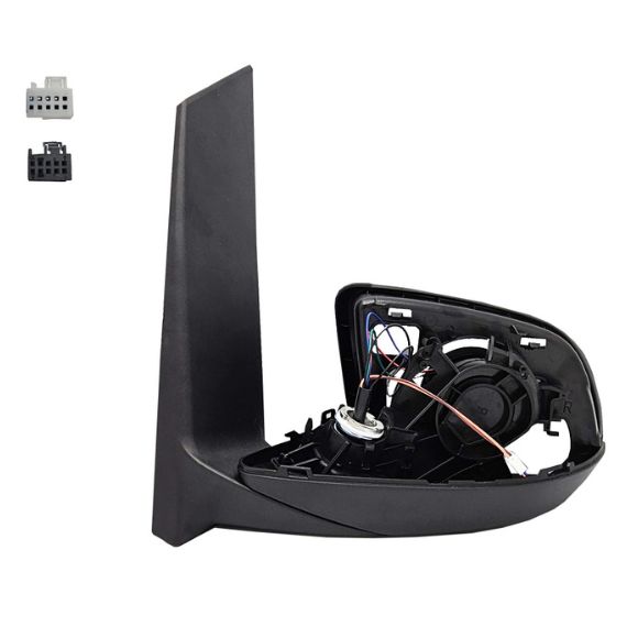 Corps rétroviseur électrique gauche, chauffant, side (10 broches)