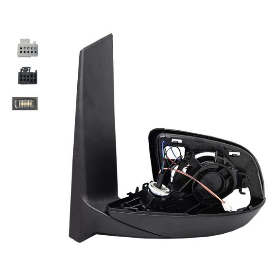 Corps rétroviseur électrique gauche, chauffant, rabattable, courtoisie, mémoire, side, électrochrome (20 broches)