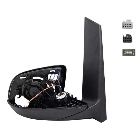 Corps rétroviseur électrique droit, chauffant, rabattable, courtoisie, mémoire, side, électrochrome (20 broches)