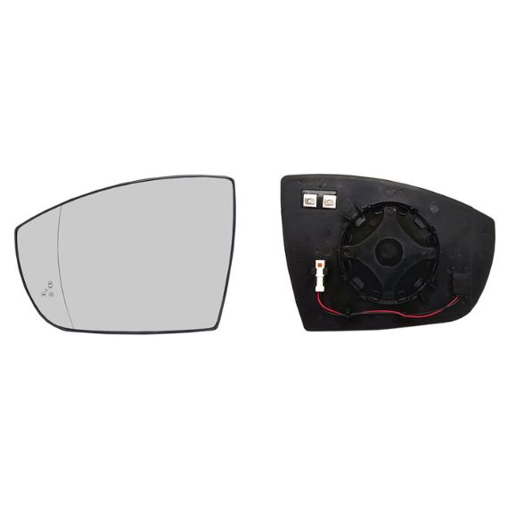 Glace + support rétroviseur gauche, asphérique, thermique, side