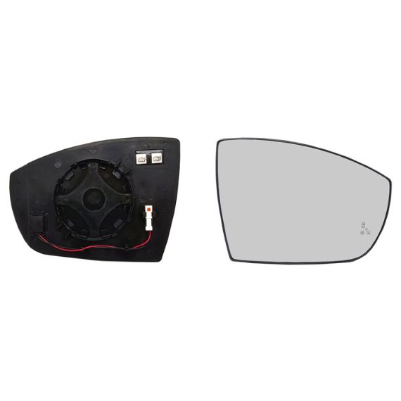 Glace + support rétroviseur droit, convexe, chauffant, side