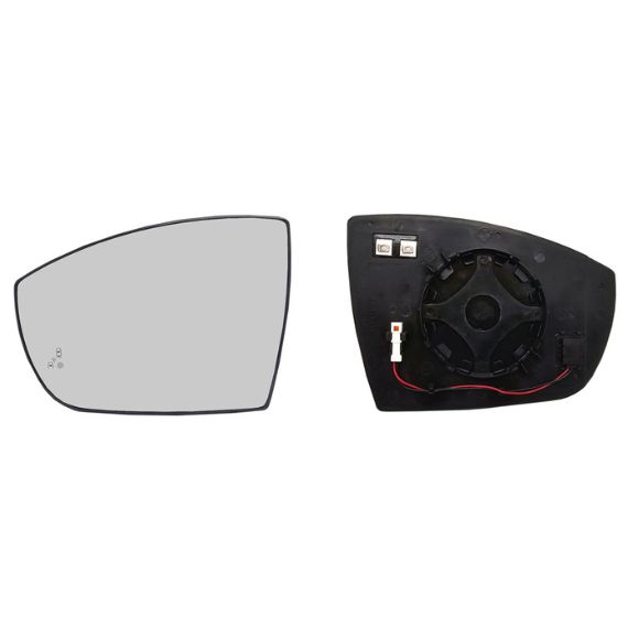 Glace + support rétroviseur gauche convexe, chauffant, side