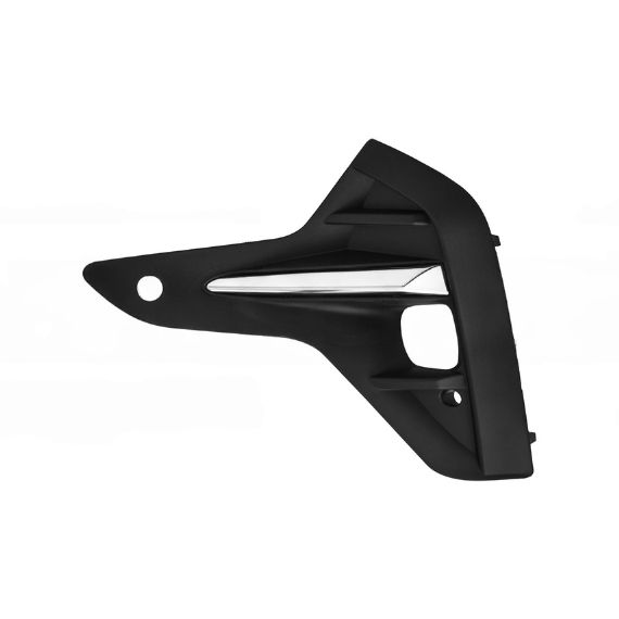 Grille pare-chocs avant gauche, noire, trous feux antibrouillard, trous capteurs