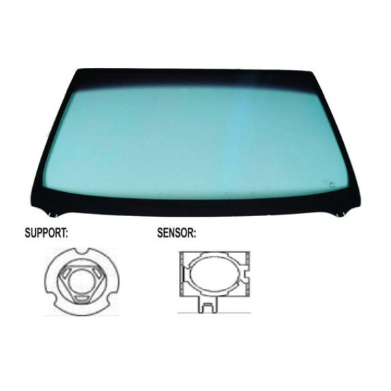 Pare-brise vert, contrôle solair, capteur pluie/lumiere (4 portes)