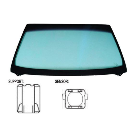 Pare-brise vert, contrôle solaire