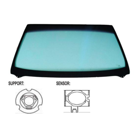 Pare-brise vert, vert flou (4 portes)