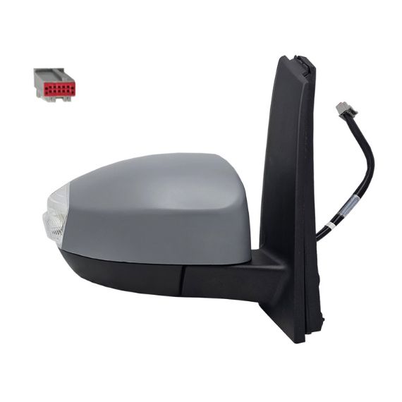 Rétroviseur électrique droit, convexe, apprêté, avec feu clignotant (5 broches)