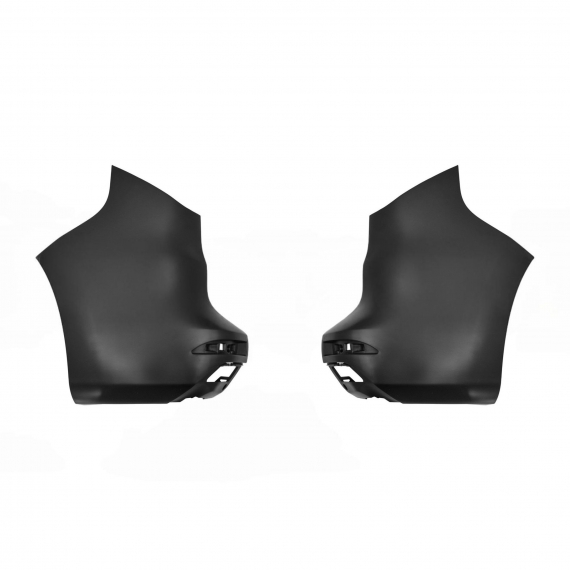 Kit embouts pare-chocs arrière, noir (2 pièces)