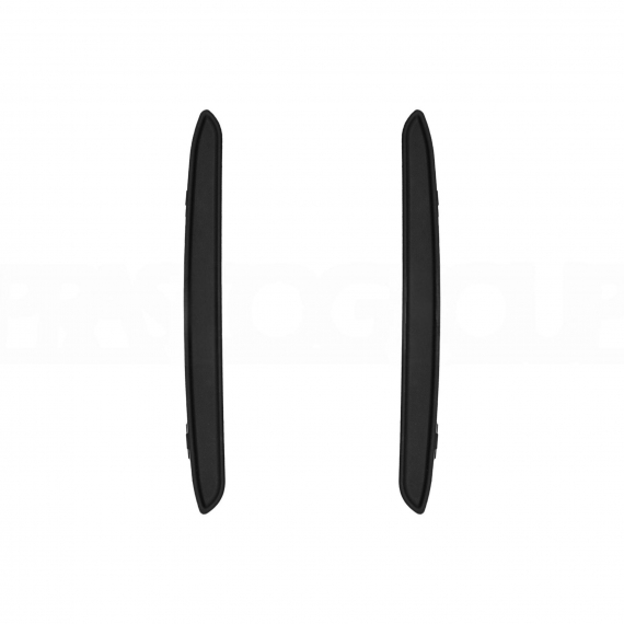 Kit moulures pare-chocs arrière, noir