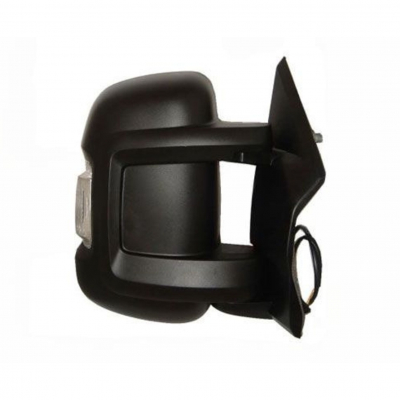 Rétroviseur électrique droit, noir, convexe, angle mort, chauffant, avec feu clignotant (court) (Depuis 2022)