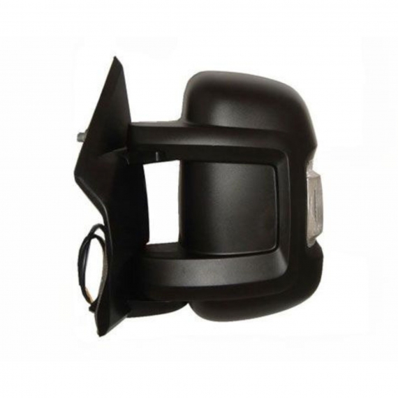 Rétroviseur électrique gauche, noir, convexe, angle mort, chauffant, avec feu clignotant, sonde (court) (Depuis 2022)