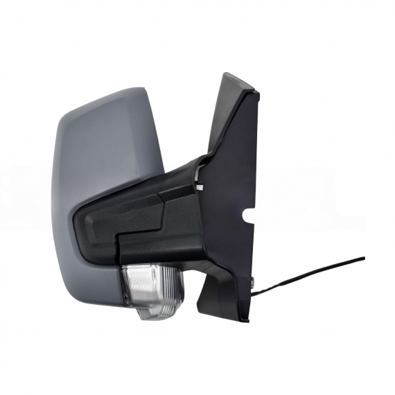Rétroviseur manuel droit, apprêté, convexe, avec feu clignotant (2 broches)