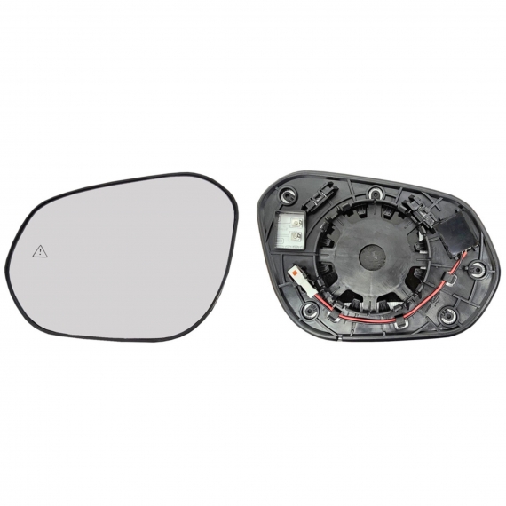 Glace + support rétroviseur gauche, convexe, chauffant, side (2 broches)