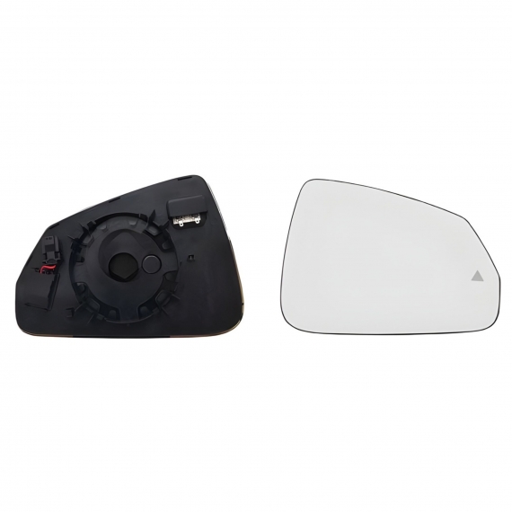 Glace + support rétroviseur droit, convexe, chauffant, side (2 broches)