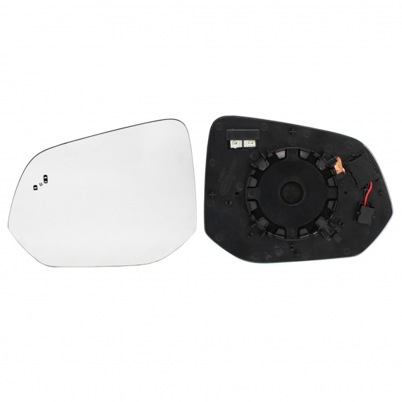 Glace + support rétroviseur gauche, convexe, chauffant, side (2 broches)