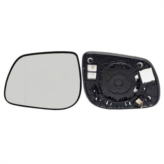 Glace + support rétroviseur gauche, asphérique, thermique (2 broches)