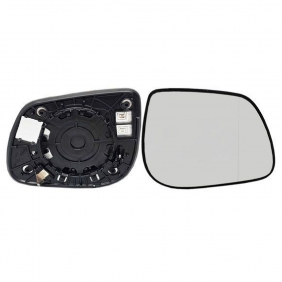 Glace + support rétroviseur droit, asphérique, thermique (2 broches)