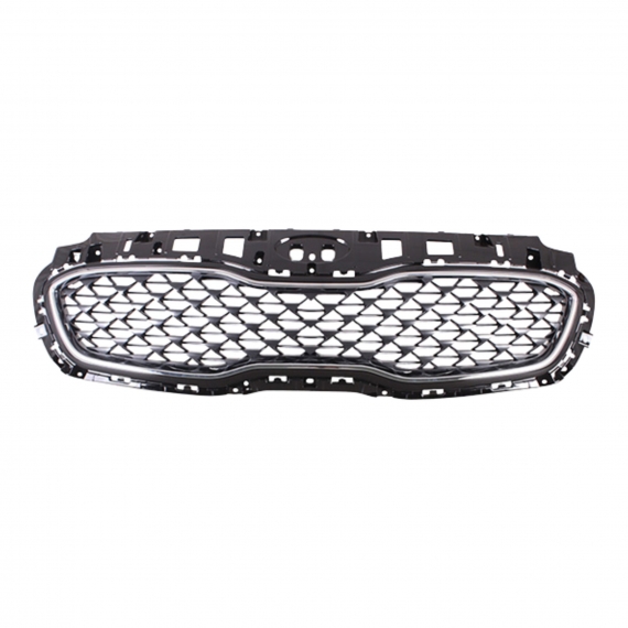 Grille avant, cadre chromé
