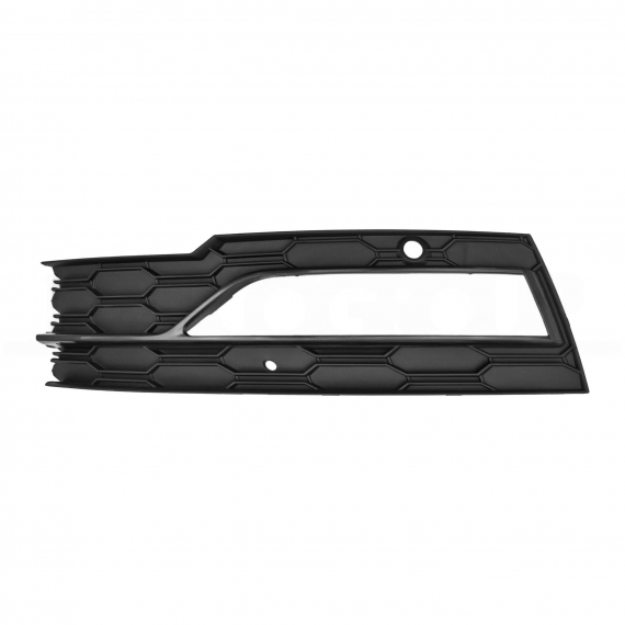 Grille pare-chocs avant gauche, noire, avec trous antibrouillard