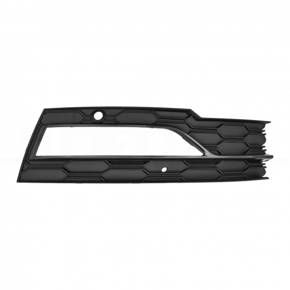 Grille pare-chocs avant droite, noire, avec trous antibrouillard