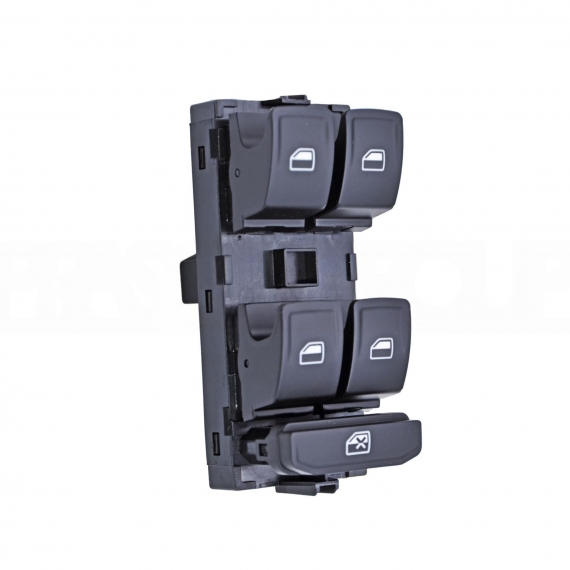 Panneau 4 interrupteurs, lève-vitre avant gauche, noir (10 broches)