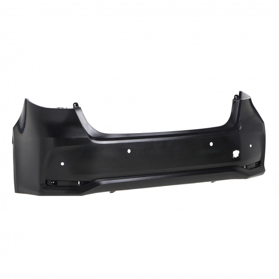 Pare-chocs arrière noir, 4 trous capteurs (Mod.Sedan)