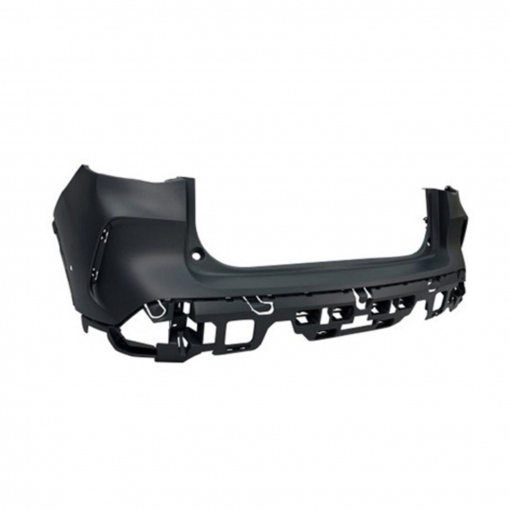 Pare-chocs arrière noir, 2 trous pour capteurs 