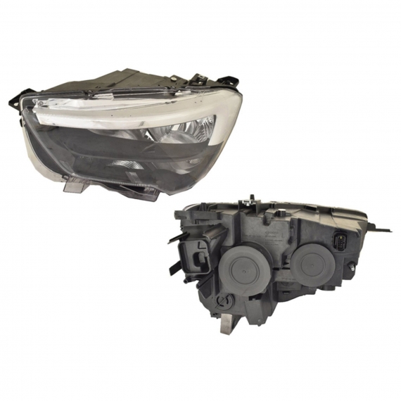 Phare manuel et électrique gauche, H1+H7 (moteur)