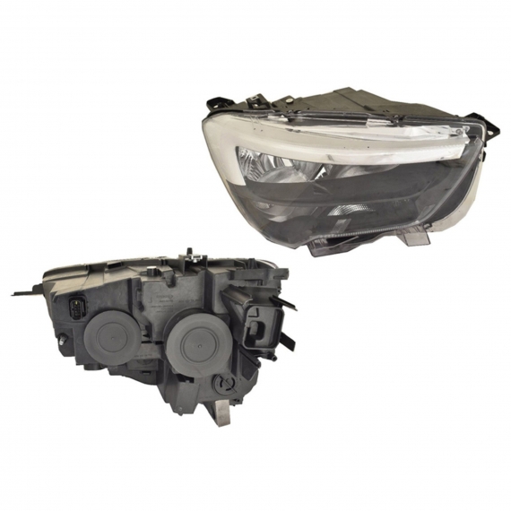 Phare manuel et électrique droit, H1+H7 (moteur)