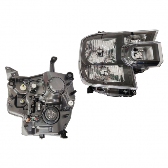 Phare manuel et électrique droit, H7+HB3+W5W