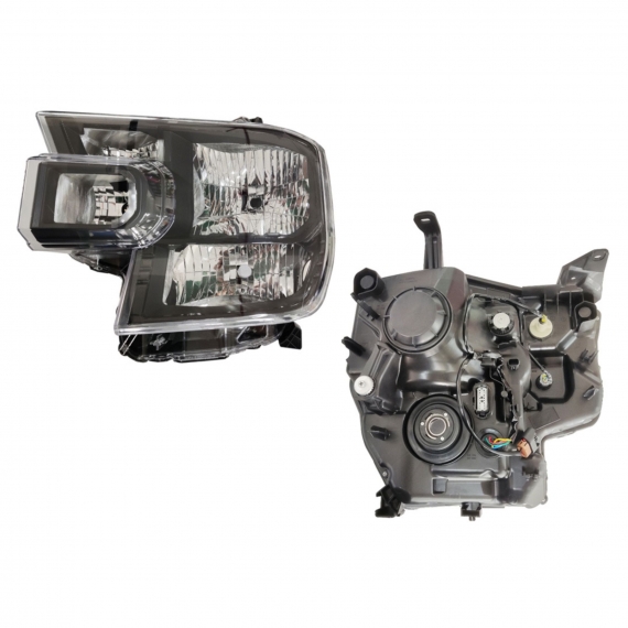 Phare manuel et électrique gauche, H7+HB3+W5W