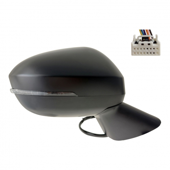 Rétroviseur électrique droit, convexe, chauffant, apprêté, avec feu clignotant (6 broches)