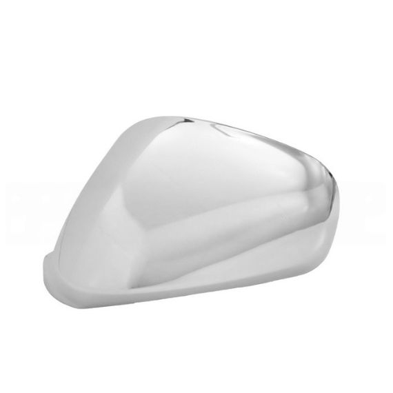 Coque de rétroviseur, gauche, chromée