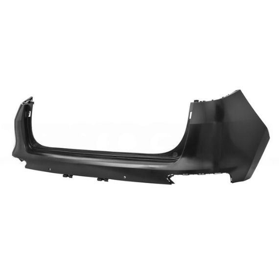 Pare-chocs arrière noir lisse, trous capteurs, supports capteurs