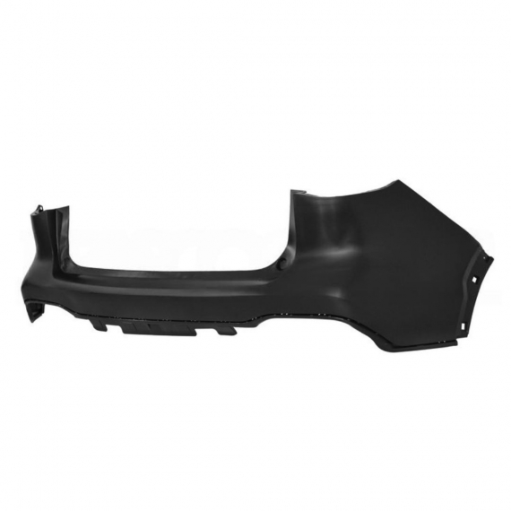 Pare-chocs arrière, noir uni, avec marquage intérieurs pour capteurs