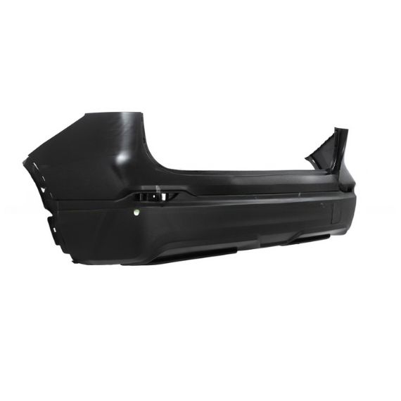 Pare-chocs arrière, noir, trous pour capteurs, avec couvercle pour crochets (Mod.Visia/Acenta)