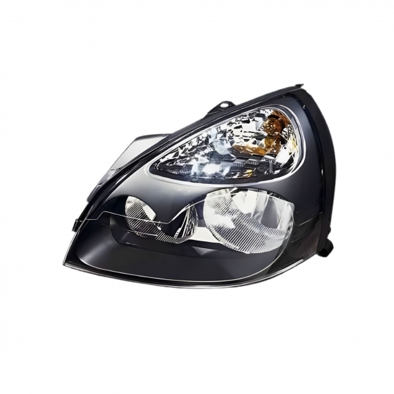 Phare électrique gauche, noir, H1+H7